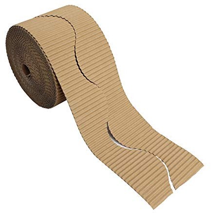 Bright Ideas BI7875 Wellpapp-Rolle für Schulaufsteller, Papier, natur, 10cm x 7.5m