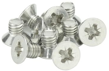 M3 (3mm x 6mm Inc Head) Pozi Countersunk Machine Screws - A2 Grade Stainless Steel (Pack of 20)