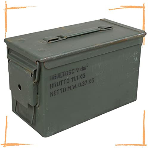 Truhenking Munitionskiste Metall Aufbewahrungskiste Militärkiste Munitionsbox (4API)