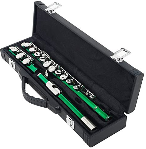 Querflöte Grüne 16 Löcher C Tone Flöte Mit E Key Wolorwind Instrument Cupronickel Flöte Mit Gepolsterter Tasche