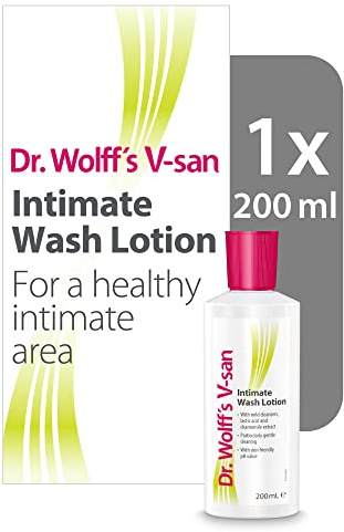 Dr. Wolff's V-san Intimate Wash Lotion 200ml | The Intimate wash for Vaginal Health | Daily Vaginal Health and Intimate Hygiene
