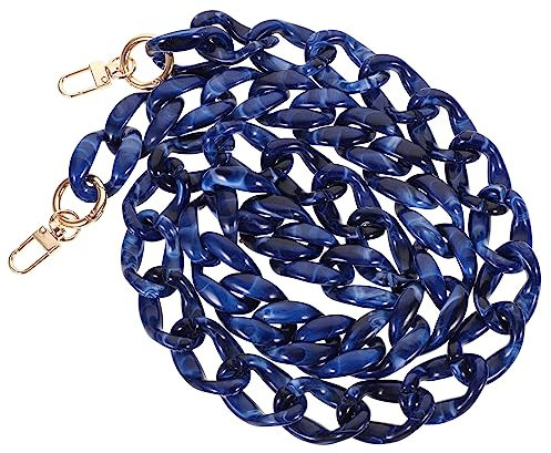 SEWACC Fischgräten-Kette Für Handtaschen Abnehmbare Schulterkette Robuste Acryl-Konstruktion Als Ersatz Für Beschädigte Handtaschenketten Stilvolles Design Für Alltag