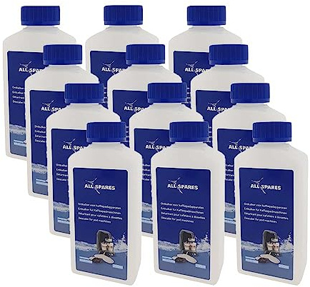 AllSpares Descalcificador líquido (250 ml) para cafeteras Philips & Senseo CA6520/00 | CA6521/00 (12 unidades)