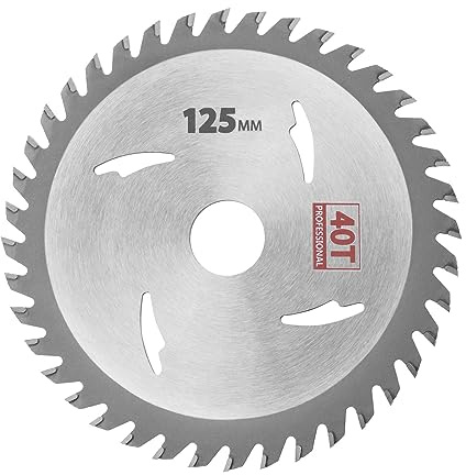Be In Your Mind 125mm Circular Saw Blade 40 Teeth Cutting Disc for Cutting Wood Plywood Dry Walls Medium Density Fiberboard Plastic Non-Metallic Materials