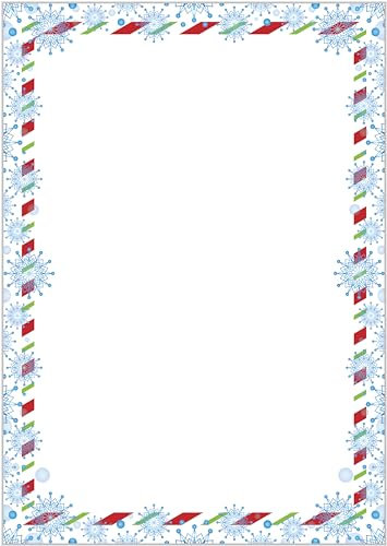 Briefpapier Wichtel DIN A4 - Papier Weihnachten - 20 Blatt - Motiv Nr. 070 | 160g/m²