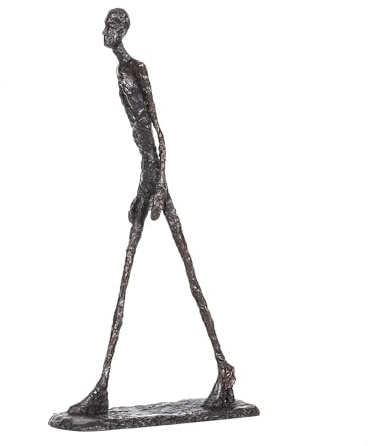 NILEEBUKER Giacometti - Estatua de Bronce de 37,6 cm de Alto, réplica Famosa Escultura Abstracta para decoración del hogar