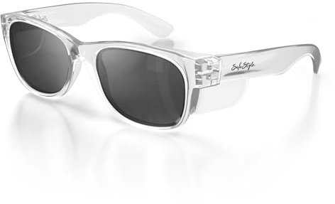 SafeStyle Classics - Gafas de seguridad polarizadas con marco transparente