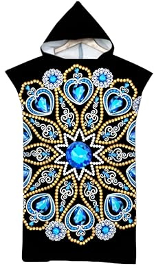 Proumhang Vuxen Strandhandduk Med Handduksbyte Handduk Mantel Handduk Poncho Filt för Strandsurfing Badbad Våtdräkt Byte 75cm x 110cm Stil 30