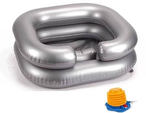 Bacs à shampoing Bassin de lavage de cheveux bassin de shampoing gonflable bol de shampoing Portable baignoire de lavage de cheveux pour handicapés handicapés blessés Bac de lavage des cheveux