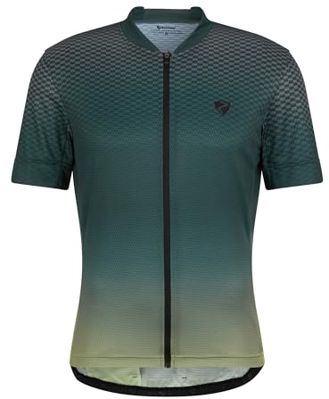 Ziener NELETE Maglia da Ciclismo da Uomo, per Mountain Bike, Traspirante, ad Asciugatura Rapida, Elastica, a Maniche Corte, al Limone, 48