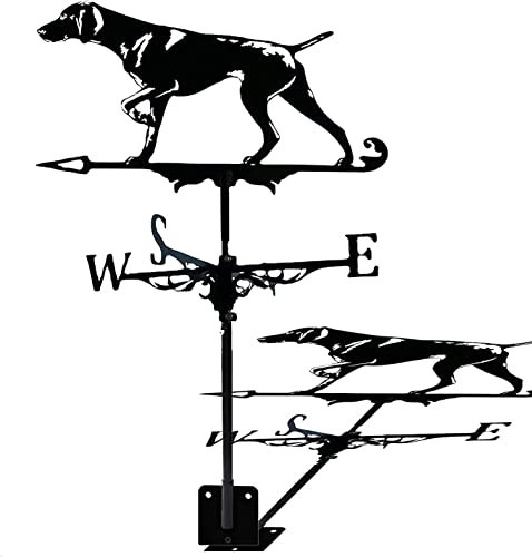 Girouette en métal, Ornement d'avion de Chasse, girouette, Piquet de Jardin, indicateur de Direction du Vent, Montage sur Toit de Jardin, Utilisation Facile
