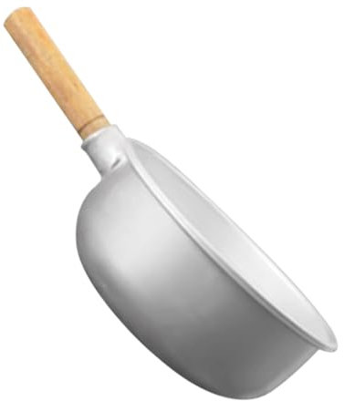 BESTOYARD Cucchiaio Con Manico Legno Versatile Cucchiaio Per Zuppe Doppia Funzione Per Cucina Bagno e Giardino Esterno