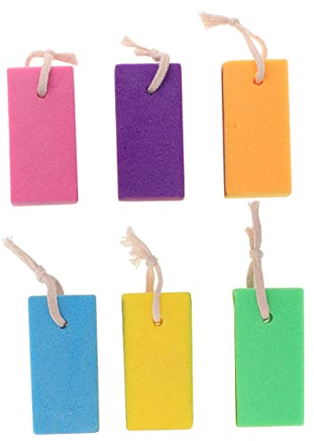BATHVEVE 6pezzi Pietre Pomice Per Piedi Rimuovi La Morta Esfolianti Per Bagno Colori Casual Strumento Per Pedicure Per Uomini e Donne