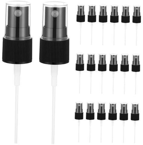 LALADEFIEE 1 Jeu Accessoires De Pulvérisateur De Parfum Bouchons De Bouteille De Beauté Remplaçables Noir 20 Pièces