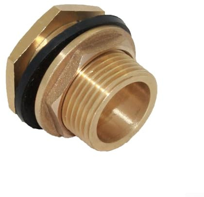 Bebykilemi Conector de tanque de agua de latón con cierre de clic, para riego de jardín, tanque de almacenamiento, suministro de jardín al aire libre (1/2)