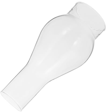 SEWACC Paralume in Vetro Trasparente Antivento Per Lampada a Cherosene, Accessorio Ricambio Per Lampada a Olio Vintage, Diametro 7.6 Cm, Per Soggiorno e Camera Da Letto