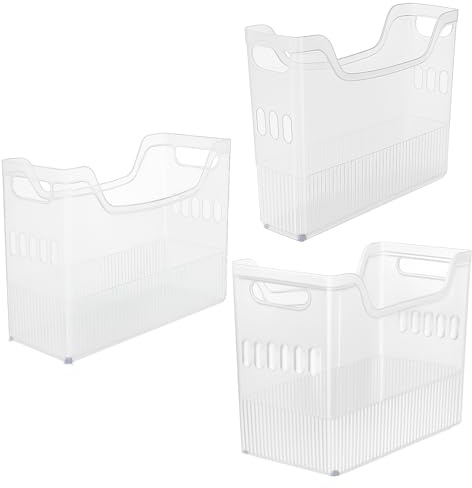3 Stück Kunststoff Kühlschrank Rollen Organizer, Küchen Aufbewahrung Boxen