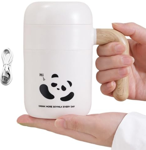 Self Stirring Mug - Auto Magnetic Mug | 15x8cm Auto Rotation Cup with Spill Resistant Design, Mixing Tumblers, Cappuccino Cups, Hot and Cold Drink Tumblers