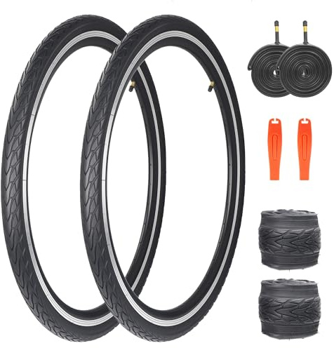 ZUKKA Confezione da 2 pneumatici per bicicletta, 26 x 1,5 pollici, guaina pieghevole 40 – 559 Plus, 2 pezzi, tubi da 26 pollici, AV35 mm, per mountain bike, mountain bike, mountain bike, bici da