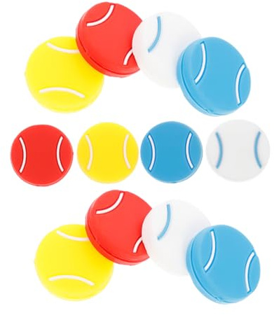 Mikinona Set da 12 Ammortizzatori da Tennis in Silicone per Controllo Vibrazioni Racchette Smorzatori di Urti per Corde Accessori per Giocatori Protezione Corde e Stabilità Durante