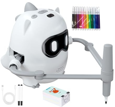 keloppasit Projecteur De Dessin pour | Jouets Éducatifs Interactifs Intelligents avec Voix,Machine À Dessiner Robot - pour Arts, Fleurs, Maison, Jardin, Temps en Famille et Loisirs en Plein Air pour