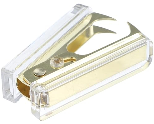 FOMIYES Acrylic Staple Remover with Marble Pattern, Lightweight Ergonomic Staple Removal Tool for Office and Home Use, Small Stapler Puller in Light Gold