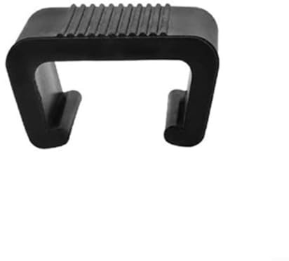 Glewi 10pcs Furniture Connection Clamps for Rattan Sofa Chairs, Heavy Duty Plastic Garden Patio Connectors to Secure Outdoor Sectional Sets, Black(4.3cm)