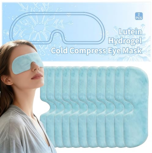 Cooling Eye Patches，Instant Cold Compress Relieves Eye Puffiness And Strain, Quickly Easing Symptoms Including Dry Eyes, Fatigue, Itchiness And Allergies.11pcs