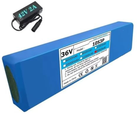 36V 30AH E-Bike Pedelec Batería 10S3P Batería De Iones De Litio Impermeable para Bicicletas Eléctricas Batería De Repuesto para Patinete Eléctrico con Cargador