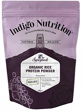 Indigo Herbs Organic Rice Protein Powder 500g