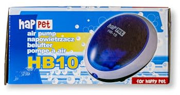 Happet Aquarium air pump for 15 to 100 liter aquarium, 1.5 W, up to 1.5 l / min air