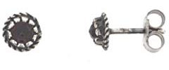 Gerry Eder Ohrringe 01.GS031 Damen Ohrstecker Sterling-Silber 925 rot Granat
