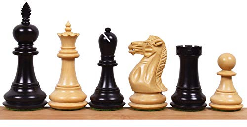 Juego de piezas de ajedrez Staunton Ejecutivo de 4.2 pulgadas – Boj Ebonizado con peso…