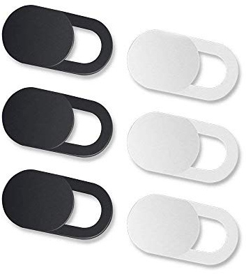 Webcam Cubierta, Webcam Cover Slider, Laptop Camera Cover 0.027in Ultra-Slim Settings Echo Spot Smartphones Tablets Macbooks with Strong Adhensive(6 Pack)