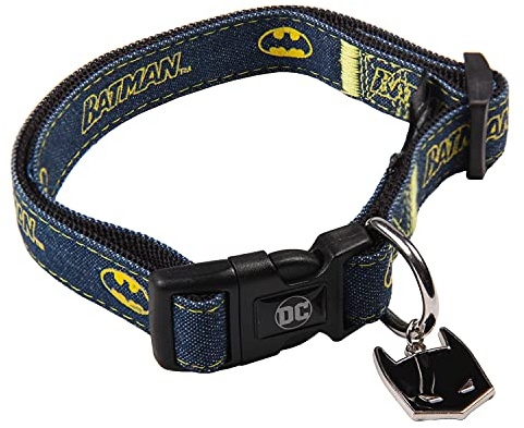 CERDÁ LIFE'S LITTLE MOMENTS - Batman Hundehalsband Mittelgroße Hunde | Batman DC Comics Halsband Mittelgroße Hunde Offizieller Lizenz, S-M