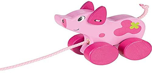 Goki - Djur Drag Gris Babybollar, Färg (Multicolor) (54885)