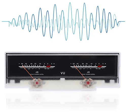 Vu Meter, P-78Wtc-W Amplificatore di potenza con quadrante a puntatore Db Meter,3 LED retroilluminati b-ianchi ad alta definizione, lo strumento più semplice nelle apparecchiature audio per fai te,