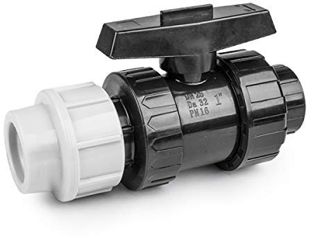 PE Rohr Verschraubung Fittings Klemmfitting Kugelhahn Kugelventil Absperhahn für Verlegerohr Rohrverbinder wählbar (Kugelhahn IG 25mm x 3/4)