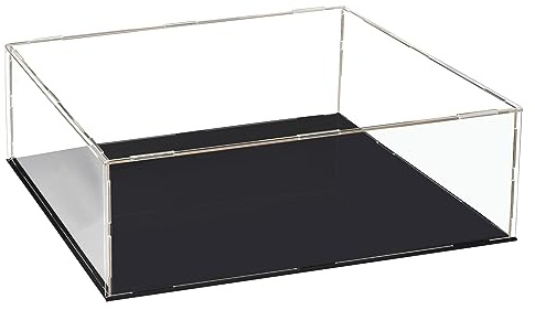 sourcing map Acryl Klar Vitrine Box Staubdichter Schutz Würfel 30x25x15cm | Sammlerstück Ausstellungsbox