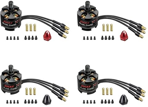 HAWK'S WORK Bürstenloser Motor 2213 935KV, 2-4S Motor für RC Flugzeug Multi Copter DIY Done 450 F550 S500 S550 X525 DJI Phantom Quadcopter (Emax MT2213 CW*2+CCW*2)