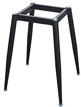 Metall Möbelfüße Tischbeine Eisen Tischgestell,Verstellbar Möbelbeine Höhe 60 cm DIY Tisch Stütze Füße für Esstisch,Schreibtisch,Couchtisch,mit Schrauben und Saugnäpfen (55*55cm(22*22in),Black)