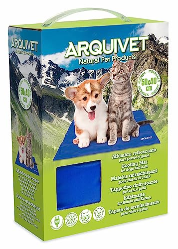 Arquivet - Alfombra refrescante para Perros y Gatos 40x50, alfombrar Pet Cooling Mat, azul