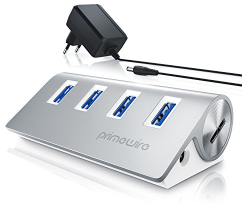 CSL - USB 3.0 Hub aktiv - 10 Gbps - 4-Port - USB Adapter, USB Verteiler, Kompatibel mit Desktop-PCs, Notebook, Netbook, Laptop, Ultrabooks, iMac, MacBook und mehr