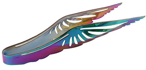 Pinza de carbón, pinza de carbón vegetal de 9.1 x 1.2 pulgadas, pinza de carbón resistente a la corrosión, pinza de incienso multifuncional, accesorios Hokah para patios, balcones, patios, barbacoas y