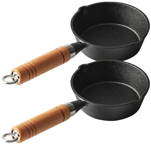 PRETYZOOM Pot À Beurre En Fonte Bol À Sauce Petite Marmite Ustensile De Cuisine Polyvalent