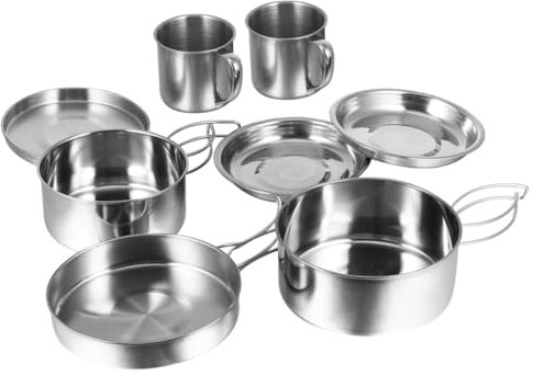 VANZACK Kit De Cuisine Compact pour L'extérieur Casseroles De Camping Ustensiles De Cuisine pour Pique- pour Le Camping Et Les Activités De Plein Air