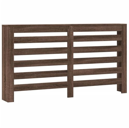 vidaXL Heizkörperverkleidung Eichen-Optik 149x20x82 cm Holzwerkstoff