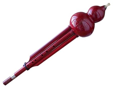 Cucurbit Anfänger Musikinstrument Verbesserte Bass-D-Taste Hulusi-Flöte Imitiert Holzmaserung ABS-Material Volksmusikinstrument Professionelles Chinesisches Flauta