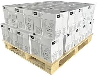 Amazon Basics Druckerpapier, DIN A4, 80 g/m², Palette, 30 Kartons, 150 Packungen, 75,000 Blatt, Weiß