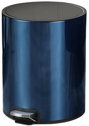 Poubelle De Cuisine, Poubelle, Poubelle À Pédale en Acier, avec Seau Intérieur, Fermeture Douce Et Maintien en Ouverture(Blue,12L)